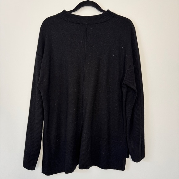 Talbots Sweater 100% Merino Wool Black Long Sleeve Shirt Top Soft Sz XL - Picture 2 of 15